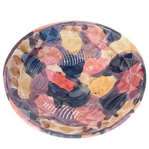 African Kenyan Stained & Etched d Soapstone Bowl‎